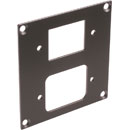 CANFORD UNIVERSAL MODULAR CONNECTION PLATE 1x IEC female, 1x male, dark grey