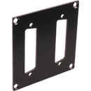 CANFORD UNIVERSAL MODULAR CONNECTION PLATE 2x D-sub25, black