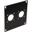 CANFORD UNIVERSAL MODULAR CONNECTION PLATE 2x N type, black