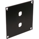 CANFORD UNIVERSAL MODULAR CONNECTION PLATE 2x ST fibre couplers, black