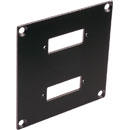 CANFORD UNIVERSAL MODULAR CONNECTION PLATE 2x SC fibre couplers, black
