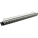 CANFORD CONNECT XLR TERMINATION PANEL 1U 1x16 Canford XLRF, black