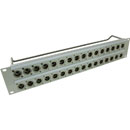CANFORD CONNECT XLR TERMINATION PANEL 2U 2x16 Canford XLRM, grey