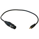 GHIELMETTI 673.910.301.05 GXK 313/30 PATCHCABLE 3-pole to XLR 3-pin female, 300mm, black