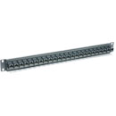 CANFORD CAT5E FEEDTHROUGH PATCH PANEL 1U 1x24, unscreened