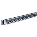 CANFORD CAT6 FEEDTHROUGH PATCH PANEL 1U 1x 16 way, unscreened