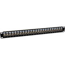 CANFORD CAT6A FEEDTHROUGH PATCH PANEL 1U 1x 24 way, screened