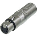 ADAPTER 3MX-5FX 3-pin XLR male - 5-pin XLR female for DMX applications