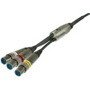 NEUTRIK OPTICALCON ADVANCED QUAD Cable assembly 12SA triple split, 1m