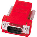 CUSTOM ADAPTER D-SUB 9 way male/RJ45, red