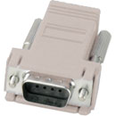 CUSTOM ADAPTER D-SUB 9 way male/RJ45, grey