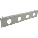 CANFORD TAILBOARD PANEL Flat 2U 4x Tourline 37 plug / socket, grey