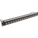 CANFORD CONNECT N TYPE TERMINATION PANEL 1U 1x16, black