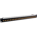 CANFORD BNC TERMINATION PANEL 1U, 1x24, 12G 4K, black, gold