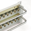 CANFORD BNC 3G HD TERMINATION PANEL 2U Angled 2x20 BNC HD 75 ohm, grey