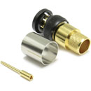 COAX CONNS 10-005-W126-FD BNC 12G UHD Male cable, crimp, 75 ohm, black, group Z (pack of 100)