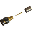 COAX CONNS 10-005-W126-FF BNC 12G UHD Male cable, crimp, 75 ohm, black, Canford SDV-F-HD (pk of 100)