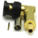 COAX CONNS 10-104-W66-FA BNC 12G UHD Male cable, right-angle, crimp, 75 ohm, black, group X