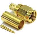 COAX CONNS 30-005-D3-AH SMA Male cable, crimp, 50 ohm, groups D/G/V