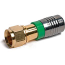 ICM RG6U F CONNECTOR Compression, gold, group Y