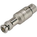 ADAPTER 3FX-BNCM 3-pin XLR female - BNC male