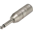 ADAPTER 3MX-2P 3-pin XLR male - 2-pole 6.35mm jack plug