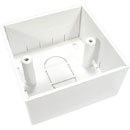 CANFORD AV PLASTIC SURFACE BOX Economy, 1-gang, 45mm deep, white