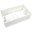 CANFORD AV PLASTIC SURFACE BOX Economy, 2-gang, 45mm deep, white