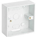 D-LINE SSB35W PLASTIC SURFACE BOX, 1-gang, 35mm deep, white