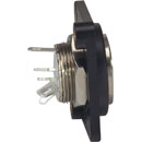 CANFORD D-SERIES 5 pin DIN, M3 tapped mounting holes, black