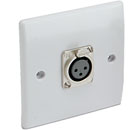 CANFORD CONNECTOR PLATE UK 1-gang, 1x XLR female, plastic