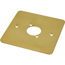 CANFORD F1PB CONNECTOR PLATE 1-gang, 1 mounting hole, polished brass