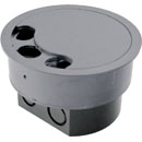 COLES FLOOR GROMMET With blank plate, grey