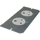 CANFORD FLOOR BOX Mains socket plate (with sockets)