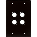 CANFORD FLUSH WALLBOX Top plate, 4 holes for type A, no numbering