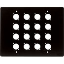 CANFORD FLUSH WALLBOX Top plate, 16 holes for type B, no numbering