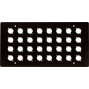 CANFORD FLUSH WALLBOX Top plate, 32 holes for type C, no numbering