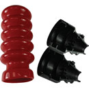 CANARE FC-CV-M RETROFIT GAITER For Canare and Lemo SMPTE male connector, red