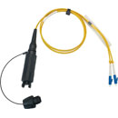 CANFORD FIBRECO HMA Junior cable connector, 2-channel, SM, with LC fibre terminated tails,1m