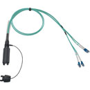 CANFORD FIBRECO HMA Junior cable connector, 4-channel, MM, with LC fibre terminated tails,1m