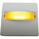 CANFORD LED SIGNAL LIGHT White plate, amber LED