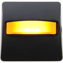 CANFORD LED SIGNAL LIGHT Black plate, amber LED