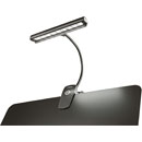 K&M 12249 ORCHESTRA LIGHT EOS GOOSENECK LAMP Spring clamp, battery/mains, 9x LED, 210mm shade