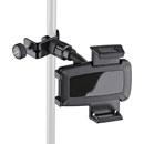 K&M 19745 SMARTPHONE HOLDER Pole-mount clamp, 44-84mm width, black