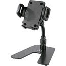 K&M 19746 SMARTPHONE HOLDER Table top, 60-84mm width, black