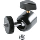 K&M 19695 UNIVERSAL JOINT Integrated 3/8 and 1/4 inch thread adapter, 1/4 inch male thread, black