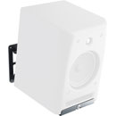 K&M 24166 LOUDSPEAKER MOUNT Wall, up to 15kg, 150-220mm clamp range, 0-17 degree tilt, swivel, black