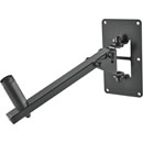 K&M 24169 LOUDSPEAKER MOUNT Wall, up to 25kg, fixed 0-25 degree tilt, swivel, black