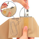 URSA LIVE STRAP Single pouch, medium, beige