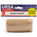 URSA LIVE STRAP Double pouch, large, beige